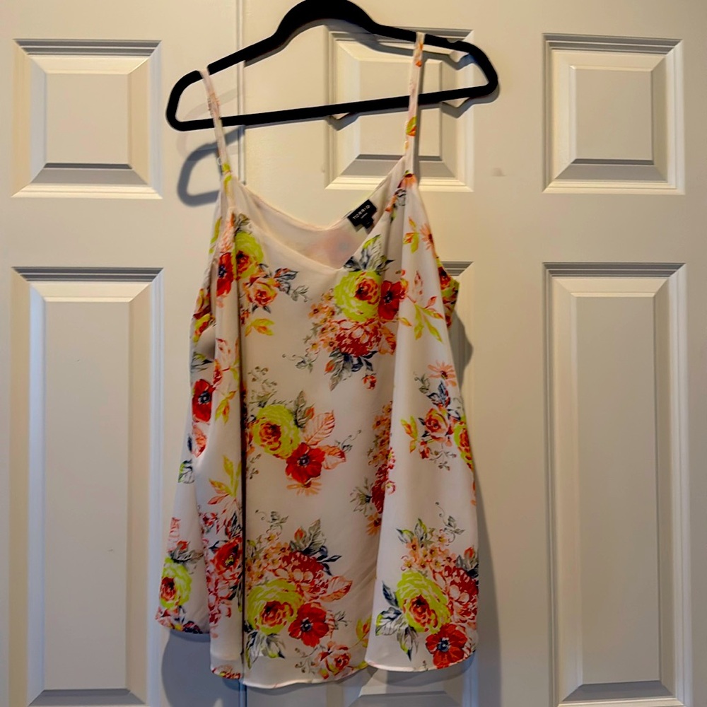 Double V-neck lined blouse